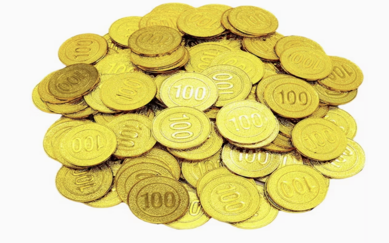 Plastic Pirate Gold Coin